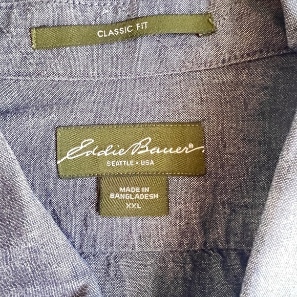 Eddie Bauer Classic Fit Cotton shirt in XXL NWOT - Picture 3 of 5